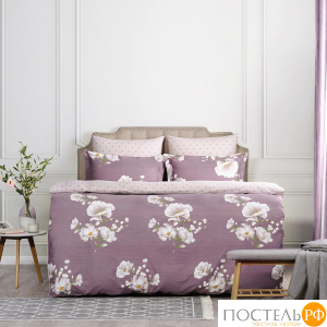 CASSIA МЕНДЕРЕС КПБ 200х210-1/215х250-1/50х70-2, 4 пр, хл./сатин