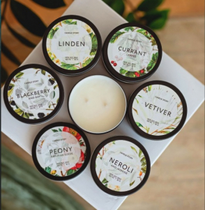 Свеча из натурального соевого воска 100мл, аромат "Нероли и жасмин"