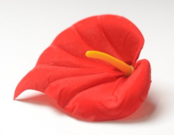 Искусственные цветы, Слои каллы бархатные для ветки, венка красный