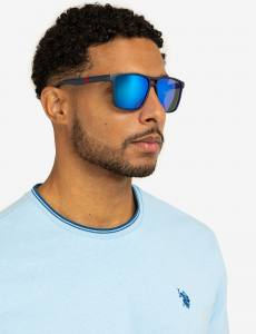 MEN'S POLARIZED SPORT RECTANGULAR SUNGLASSES