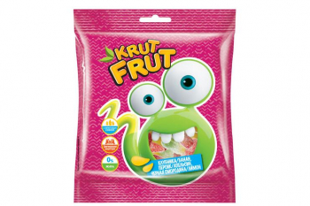 «KrutFrut», мармелад жевательный в форме забавных змеек в посыпке с легкой кислинкой, 70 г