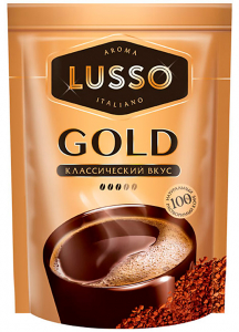 «LUSSO», кофе Gold, растворимый, 150г