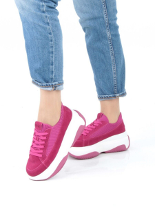 05-A9000-6 PINK Кроссовки женские (натуральная замша)