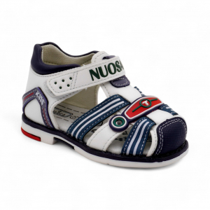 Сандалии ВМ0764-1-2 бел/сер