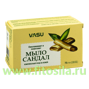 Мыло Сандал (Vasu  Sandal) 75 гр Trichup