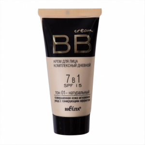ВВ Крем для лица BB cream Белита бежевый 01 натуральный тонирующий эффект