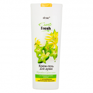 Крем-гель для душа EXOTIC FRESH  КАРАМБОЛА И ИЛАНГ-ИЛАНГ 500мл BITЭКС