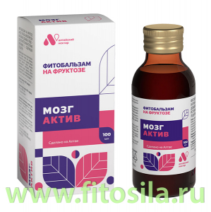 Фитобальзам на фруктозе  Мозг Актив фл. 100 мл, в инд. уп БАД  