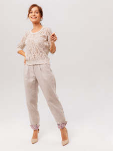 Джемпер из льна 4-281