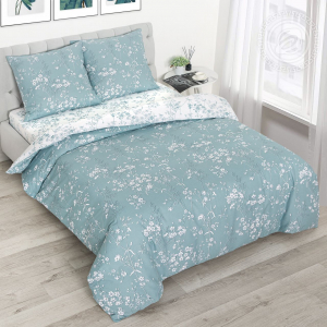 Постельное белье Бэлла с простынью на резинке (поплин DE LUXE)