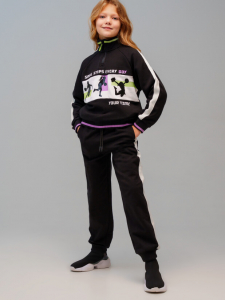 Комплект для девочки: толстовка, брюки