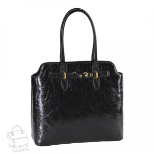Сумка женская кожаная 6069Q black Polina&Eiterou  в Новосибирске