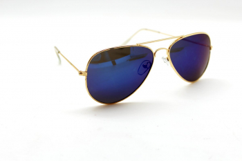 Солнцезащитные женские  - 3025 золото синий
