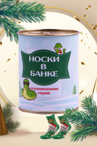 Носки мужские в банке №GL1702 Змейки