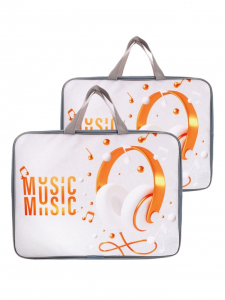 Папка с ручками текстильная А4, 360?245?70 мм, Calligrata Top «Музыка»