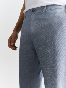 Брюки из хлопка и льна