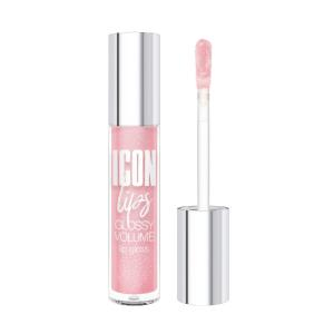 Блеск для губ ICON тон 509 Powder Rose с эффектом объема LUXVISAGE/6/М