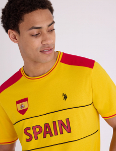 SPAIN SHIELD KNIT COLORBLOCK T-SHIRT