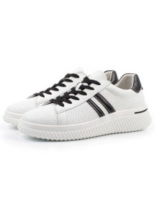 03-YH507-4 WHITE Кроссовки женские (натуральная кожа)