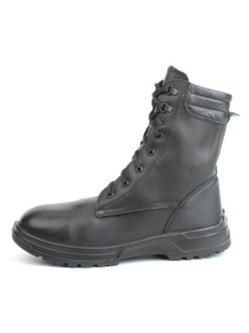 05-9012 BLACK Ботинки зимние мужские (натуральная кожа, искусственный мех)