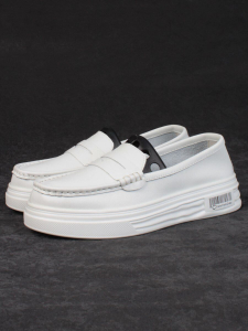 06-PDXL157-1 WHITE Туфли женские (натуральная кожа)