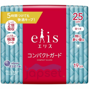 Elis Compact Guard Normal++ Тонкие гигиенические прокладки с увеличенной клеевой поверхностью, c крылышками, Нормал++, 25 см, 19 шт