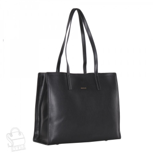 Сумка женская кожаная 95211PE black Polina&Eiterou