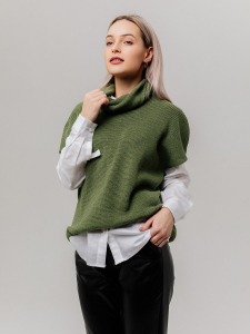 Жилет из льна 7-36 полынь