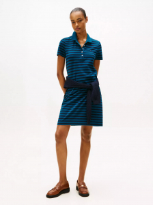 Slim Fit Stripe Polo Dress