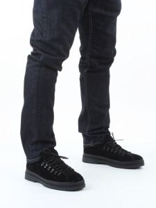 05-1829M-8-328 BLACK Ботинки зимние мужские (натуральная замша, натуральный мех)