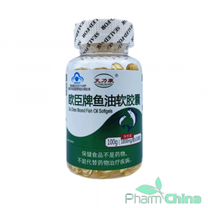 Акулий жир в мягких капсулах Ou Chen Brand Fish Oil Softgels