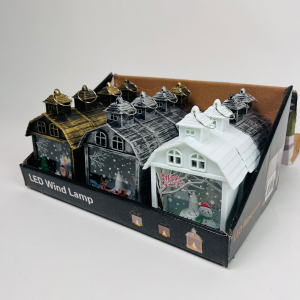 Новогодний декор - Ночник Дом 12 шт в уп (арт. JYB6908-1)