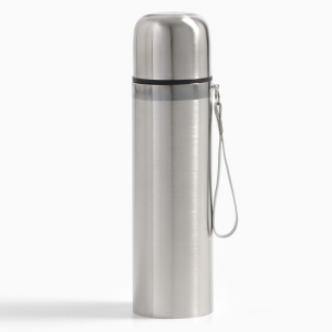 Термос гильза Мастер К, 500 мл, сохраняет тепло 10 ч, нержавеющая сталь, цвет хром