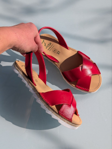 Босоножки от испанского производителья Ab.Zapatos Cruz-Yute rojo АКЦИЯ