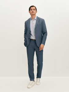 Брюки со льном