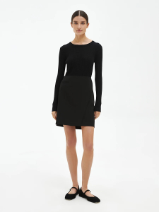 Мини-юбка с запахом