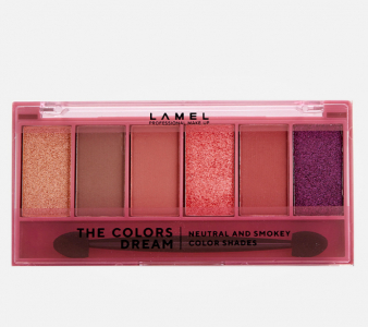 [Истекающий срок годности] Набор теней для век Lamel Professional - The Colors Dream, тон 404