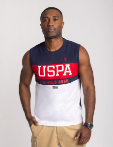 USPA COLOR BLOCK MUSCLE TANK