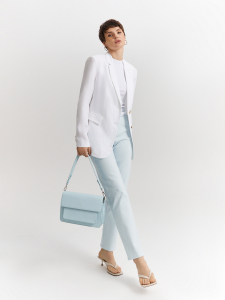 Джинсы укороченные из хлопка