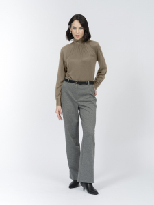 Водолазка с драпировкой из вискозного трикотажа