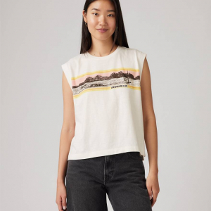 Graphic Boxy Tank Top