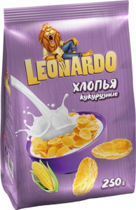 «Leonardo», хлопья кукурузные, 250г