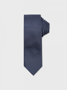 Галстук с контрастным узором синий
