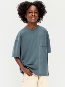 Oversized Short-Sleeve Pocket T-Shirt for Boys