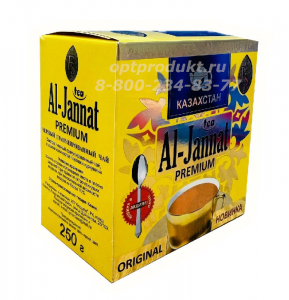 Чай ПРЕМИУМ Al-Jannat(Пакистанский)  с ложкой 250 гр 1/32 шт