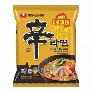 Nongshim Лапша Шин Рамен со вкусом Острой Курицы, пакет, 120 гр