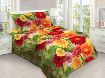 Пододеяльник Герберы 3D Бязь