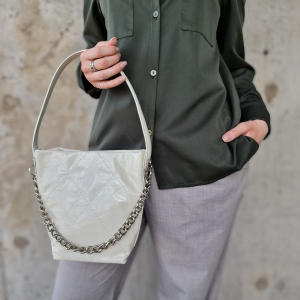 Женская кожаная сумка ведро 0084-14