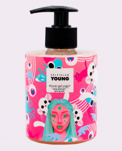 Гель-йогурт для душа SelfieLab увлажнение упругость экстракты зелёного кофе и насыщенного какао SelfieLab