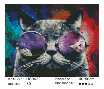 US0422 Без подрамника мозаика 40*50